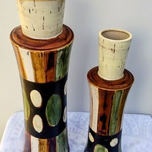 Italian Ceramic Pottery With Earth Tones